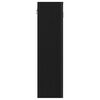 vidaXL vannas istabas spoguļskapītis, melns ozols, 60x16x60 cm, inženierkoks