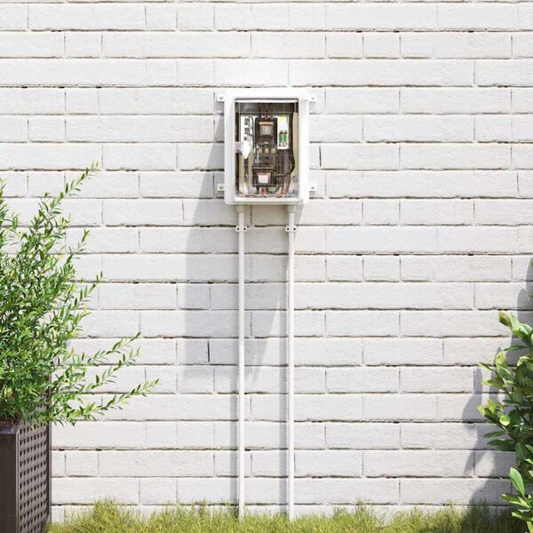 vidaXL Kontroles skapītis Pelēka 18 x 13 x 24 cm ABS plastmasa