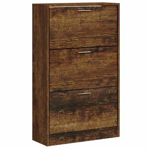 vidaXL apavu plaukts, dūmakains ozols, 63x24x103 cm, inženierijas koks