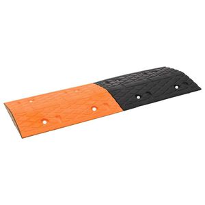 vidaXL rampa, dzeltena, melna, 97x32,5x4 cm, gumija