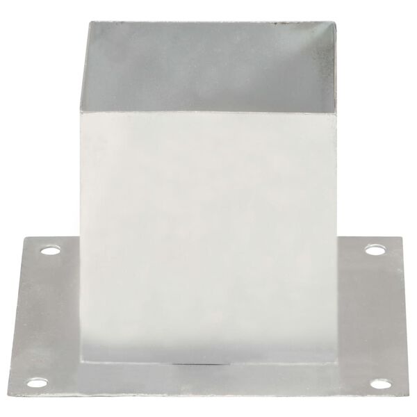 vidaXL stabu pamatnes, 4 gab., cinkots metāls, 141 mm