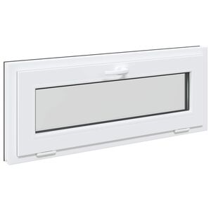vidaXL Pagraba logs RISOR 110 x 40 cm PVC un stikls Antracīta