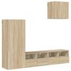 vidaXL 4-daļīgs TV skapī&scaron;u komplekts, koka krāsa, inženierijas koks