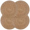 vidaXL Jūras zāles paliktņi 4 pcs Dabiska &Oslash; 30 cm 100% jūras zāle
