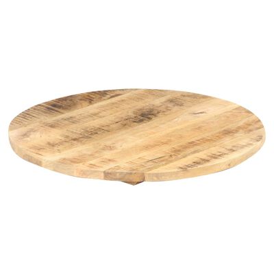 vidaXL galda virsma, 25-27 mm, 40 cm, apaļa, mango masīvkoks