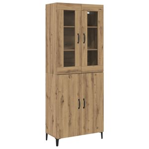 vidaXL Augstais skapītis 2 gab. Artisānā ozols 69,5 x 34 x 180 cm