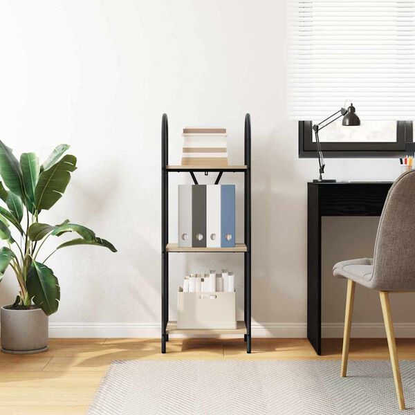 vidaXL Grāmatu plaukts Sonoma ozols 40 x 30 x 109 cm Inženierijas koks