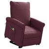 vidaXL masāžas krēsls, paceļams, violets audums