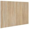 vidaXL gultas galvgalis, ozola krāsa, 120x1,5x80 cm, inženierijas koks