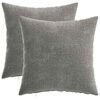 vidaXL Spilvenu pārvalks 2 pcs HEERLEN Tum&scaron;i pelēka 35 x 35 cm