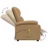 vidaXL masāžas krēsls, paceļams, brūns samts
