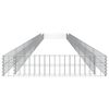 vidaXL gabions, augstā puķu kaste, cinkots tērauds, 800x100x20 cm