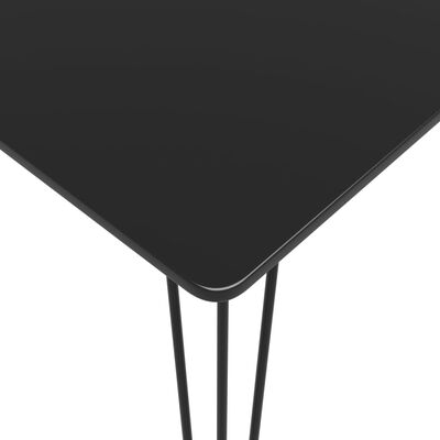 vidaXL 7-daļīgs bāra mēbeļu komplekts, melns ar pelēku