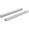 vidaXL Skapja stieple 2 pcs Sudraba 764 x 15 x 29 mm