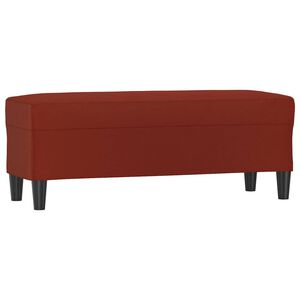 vidaXL sols, 100x35x41 cm, vīnsarkana mākslīgā āda