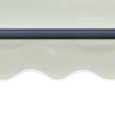 vidaXL izvelkama markīze ar vēja sensoru un LED, krēmkrāsā, 400x300 cm