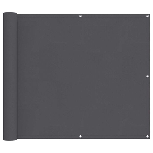 vidaXL Balkona ekrāns PU pārklāts Oksfords alu