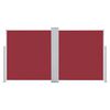 vidaXL izvelkams sānu aizslietnis, sarkans, 120x600 cm