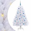 vidaXL Mākslīgā Saliekamā Ziemassvētku Egle Balts 150 cm