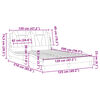 vidaXL gultas rāmis, Viana, bez matrača, kapučīno, 120x200 cm, mākslīgā āda