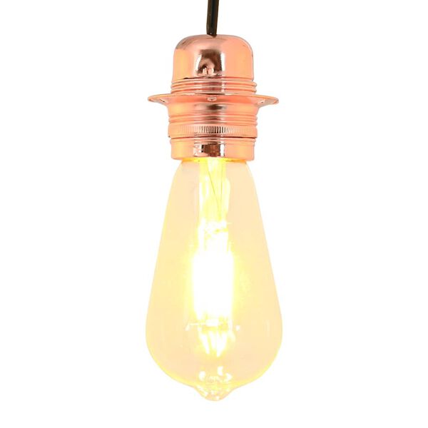 vidaXL Lampu turētāji 2 gab Rose Gold E27