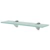 vidaXL sienas plaukts, 40x10 cm, 8 mm, stikls