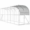 vidaXL Vistu būris pie sienas Sudraba 600 x 150 x 215 cm
