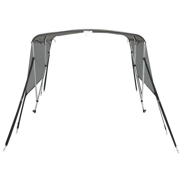 vidaXL trīsloku motorlaivas jumts ar tīkla sienām, 183x(137-152)x137cm