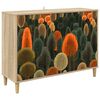 vidaXL Puse ZAANDAM Sonoma 102 x 33 x 75 cm Inženierijas koks
