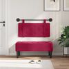 vidaXL Karājo&scaron;s galvgalis Vīna sarkans 90 x 55 x 5 cm Samts