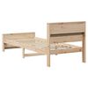 vidaXL Gultas rāmis Brūna 100 x 200 cm Inženierijas koks
