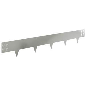 vidaXL Zāliena Apmale 20 gab. 100 x 15 cm Tērauds Sudraba