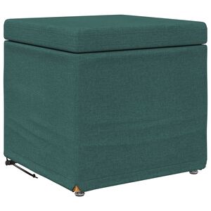 vidaXL Krēsls Tum&scaron;i zaļ&scaron; 41 x 41 x 40 cm Audums un inženierijas koks