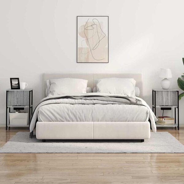 vidaXL Nakts skapītis Pelēks Sonoma 38 x 31 x 61 cm Inženierijas koks