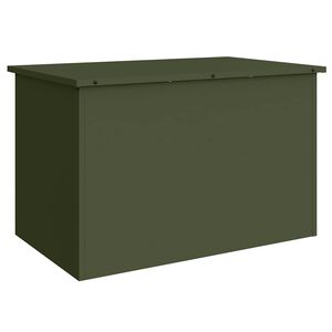 vidaXL Dārza uzglabā&scaron;anas spilvenu kaste Tērauds 80 x 50,5 x 50 cm