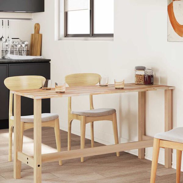 vidaXL galda virsma, 140x60x2 cm, taisnstūra, akācijas masīvkoks