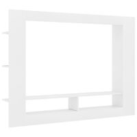 vidaXL TV skapītis, 152x22x113 cm, balta skaidu plāksne