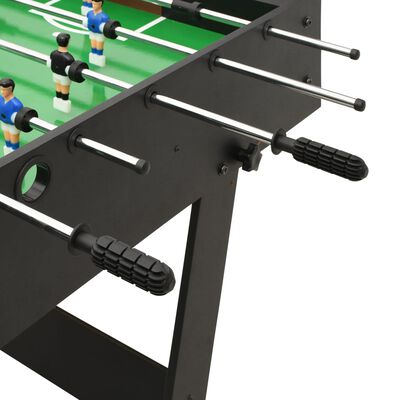 vidaXL futbola galds, salokāms, 121x61x80 cm, melns