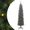 vidaXL Mākslīgā Ziemassvētku eglīte su 300 LED ar statīvu Zaļa 180 cm