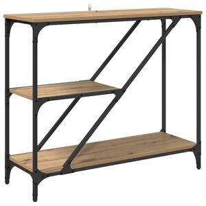 vidaXL Konsoles galds Artisānā ozols 88,5 x 30 x 75 cm
