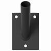 vidaXL Karoga Pole Turētājs Melna 10,5 x 7,5 x 0,25 cm Tērauds