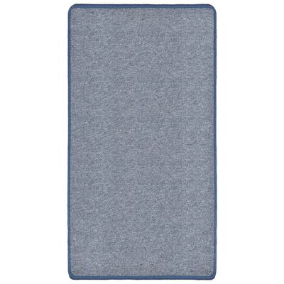 vidaXL paklājs, 80x150 cm, plūksnains, zils