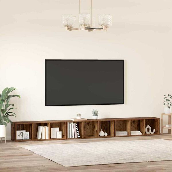 vidaXL TV skapī&scaron;u komplekts 3 pcs Vecs koks 37 x 35 x 107,5 cm