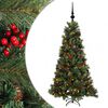 vidaXL Mākslīgā Ziemassvētku egle ar bumbiņu 150 cm 150 LED