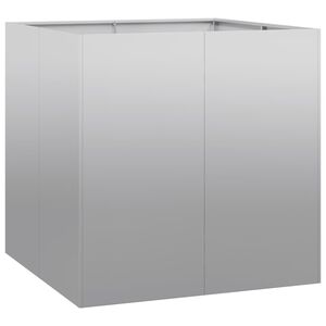 vidaXL puķu kaste, 80x80x80 cm, cinkots tērauds