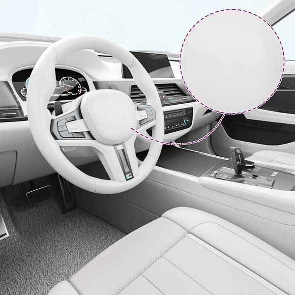 vidaXL automa&scaron;īnu plēves, 2 gab., 4D, baltas, 100x150 cm