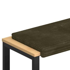 vidaXL Solspilvens Mīksts kordūrs Zaļa Dziļums 35 cm