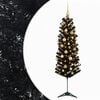 vidaXL Mākslīgā slaida Ziemassvētku egle ar bumbiņām 120 cm 150 LED