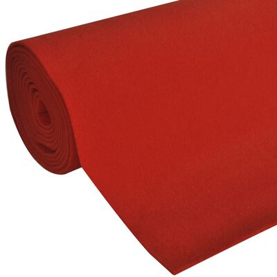 Sarkanais paklājs 1 x 5 m, īpaši smags, 400 g/m2