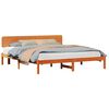 vidaXL Gultas rāmis Vaks brūns 180 x 200 cm Ciets priedes koks